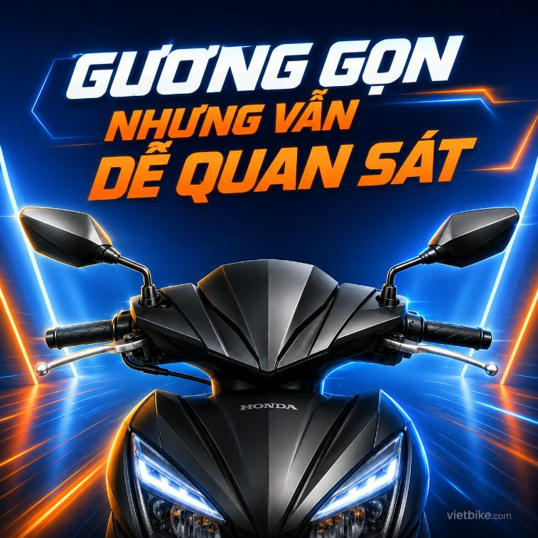 Gương gọn, dễ quan sát